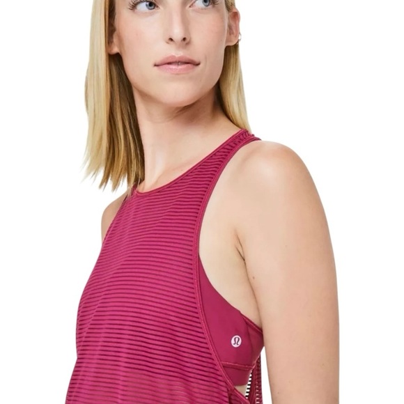 Lululemon Fully Flexed 2-in-1 Tank in Ruby Size 4 Small - Picture 8 of 11
